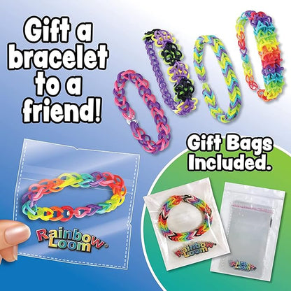 Rainbow Loom MEGA Combo Set, Features 7000+ Colorful Rubber Bands, 2 Step-by-Step Bracelet Instructions, Organizer Case, Great Gift for Kids 7+ DIY Craft, STEAM