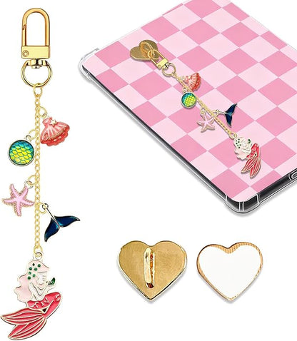 Charm Chains for Kindle,Cute E-reader Phone Charm Bracelets Accessories Compatible for Kindle E-Reader Phone iPad AirPod,Gifts for Reader Booklovers