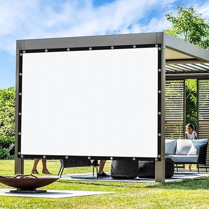 Artpuch Outdoor Pergola Shade Cover 8' X 18' Sun Shade Cloth with Grommets, 90% UV Protection Canopy Patio Privacy Screen (Customized Available) GN107, White