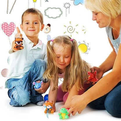Mini Plush Animal Toy Set,Cute Animals Keychain Decoration for Kids,Goodie Bag Fillers, Basket Stuffers, School Prizes, Valentine's Day Party Supplies (96pcs)