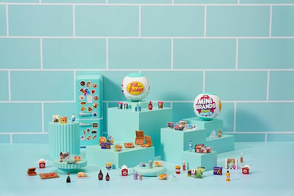 Mini Brands Fill The Fridge Playset w/UV Light by ZURU, Collectibles, DIY, Resin Play, Exclusive Recipe, NOT Edible, 8+