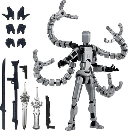 T13 Already Assembled Action Figure Accessories,T13 Multi-Jointed Movable,for Collectors Desktop Decorations t-13 Movability 3D Printed Toys