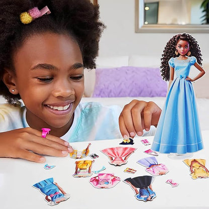 PainZieteg Magnetic Dress Up Dolls, Magnetic Princess Dress Up Paper Dolls, Magnetic Dress Up Dolls for Girls Ages 4-10 Learning Created Imagine Set Birthday Gift (May)