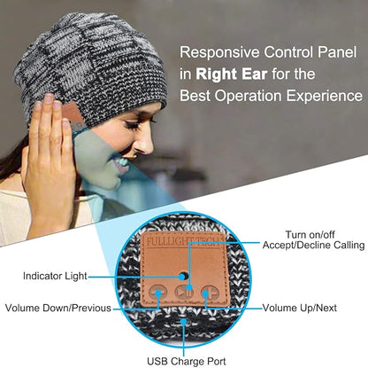 Bluetooth Beanie Hat Headphones Unique Tech Gifts Stocking Stuffer
