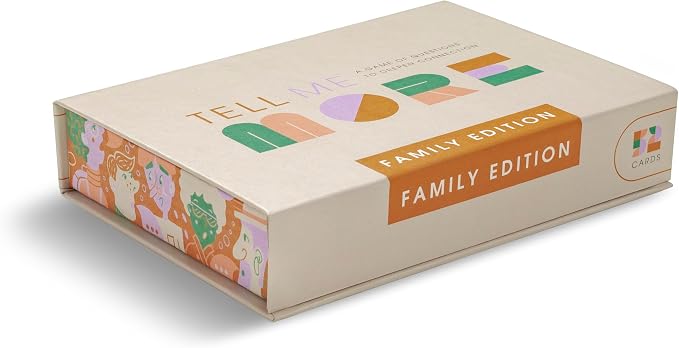 Tell Me More: Family Edition - A Family Conversation Starter Game of 52 Questions to Foster Communication and Deepen Connections