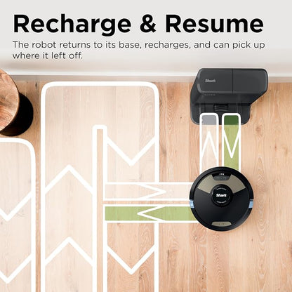SharkMatrix Plus 2-in-1 Robot Vacuum & Mop, Black/Brass, AV2610WA | Sonic Mopping, Matrix Clean, CleanEdge, HEPA 60-Day Self-Empty Base, 360° LiDAR Mapping, Self-Cleaning Brushroll, Wi-Fi