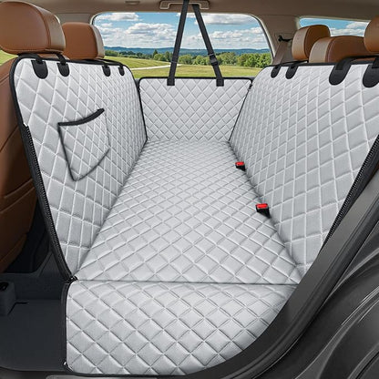 URPOWER Dog Car Seat Cover for Pets 100% Waterproof Seat Cover Hammock 600D Heavy Duty Scratch Proof Nonslip Durable Soft Back Seat Covers for Cars and SUVs