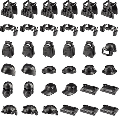 83 Pcs Toy Soldiers Figures US Army Battle Toy Set - Weapons Pack Military Weapon Battle Building Blocks Compatible with Major Brand, 3 Years Old and up