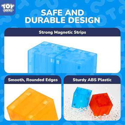 TOY Life 36PCS Magnetic Blocks for Kids Ages 4-8, Magnetic Building Blocks for Toddlers 3-5, Magnet Toys for Toddler, Kids Building Blocks, Toddler Building Toys