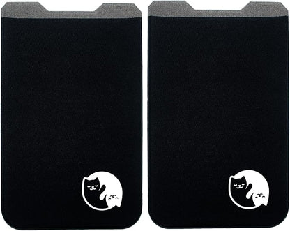 Phone Wallet - Adhesive Card Holder - Cell Phone Pouch - Stick on Lycra Pocket by Gecko - Carry Credit Cards and Cash