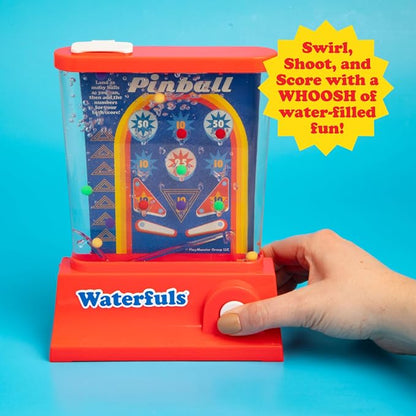 Playmonster Original Waterfuls Classic Handheld Water Games – Kids Games, Retro Travel Games, Fidget Toys for Kids, Autism Toys, 6 Interchangeable Back Panels, Screen Free Play, Portable, Ages 3+