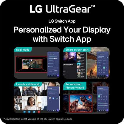 LG 24G411A-B 24-inch Ultragear Full HD (1920 x 1080) IPS Gaming Monitor, 144Hz (O/C), 1ms MBR, NVIDIA G-Sync Compatible, AMD FreeSync, HDR10, HDMI, DisplayPort, Slim Stand, Black
