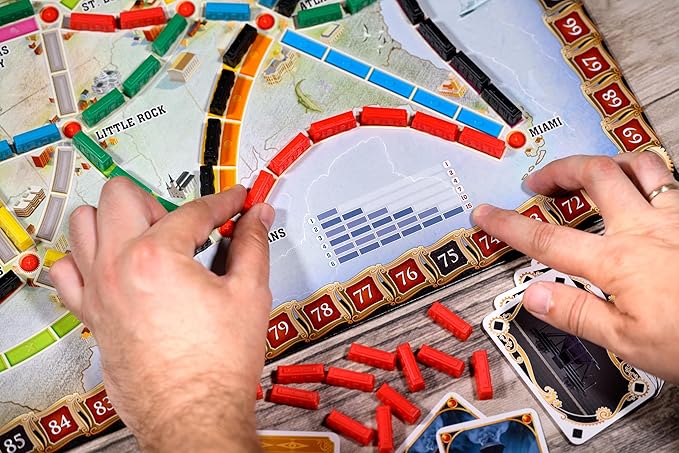 Asmodee Ticket to Ride Board Game (2025 Refresh) - A Cross-Country Train Adventure for Friends and Family, Strategy Game for Kids & Adults, Ages 8+, 2-5 Players, 30-60 Minute Playtime