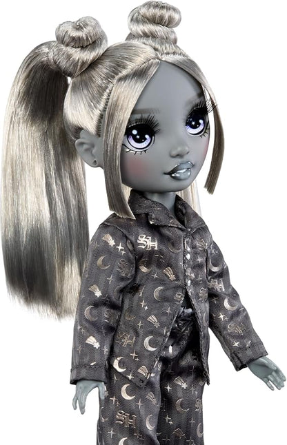 Rainbow High Shadow High Girl's Night Luna Madison - Grayscale 11" Fashion Doll. Grey Hair. Grey Outfit. Girl's Night Accessories and Comb.