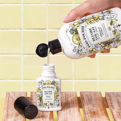 Poo-Pourri Before-You-Go Toilet Spray, Bamboo Rain, 2 Fl Oz, Up to 100 Uses, Bathroom Odor Deodorizer with Essential Oils for Home or Work, Travel Essentials, TSA Approved Size, Bamboo & Fresh Grass