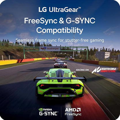 LG 24G411A-B 24-inch Ultragear Full HD (1920 x 1080) IPS Gaming Monitor, 144Hz (O/C), 1ms MBR, NVIDIA G-Sync Compatible, AMD FreeSync, HDR10, HDMI, DisplayPort, Slim Stand, Black