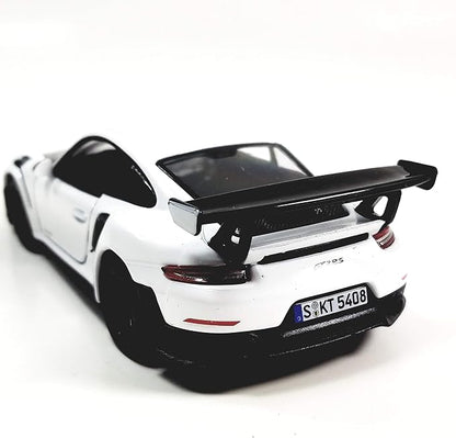 KiNSMART - 2010 Porsche 911 GT2 RS 1:36 Scale 5" Die Cast Metal Model Toy Sports Car Toy (White)