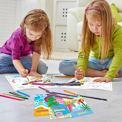 90shine 72PCS Summer Coloring Books for Kids in Bulk Ages 4-8, End of The Year Gifts from Teacher for Students Beach Pool Birthday Party Favors