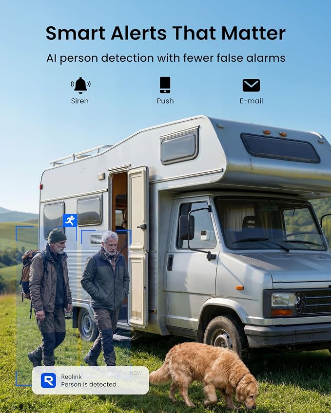REOLINK Argus MagiCam Security Cameras Wireless Outdoor 1080p, 2 Cam Kit | Magnetic Mount, 2.4/5GHz WiFi, AI Detection, IR Night Vision, No Subscription, IP67, 9-Month Battery Life, Easy Set Up
