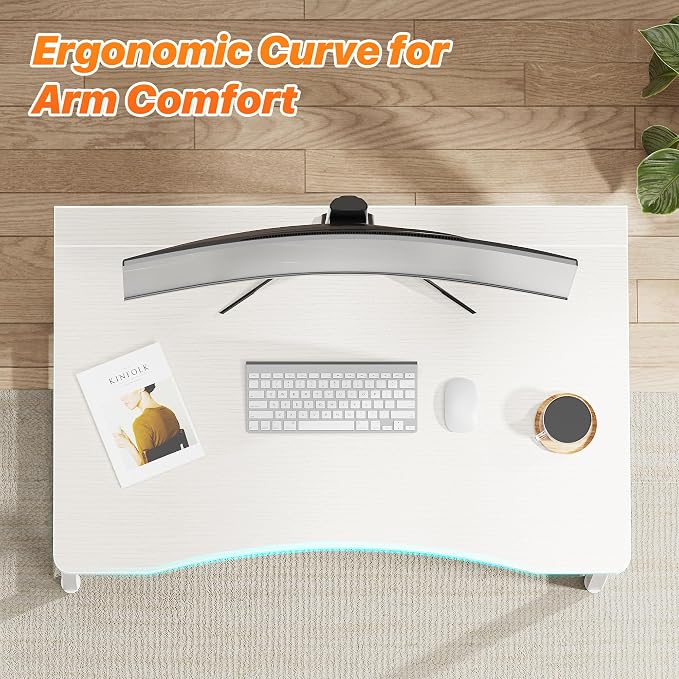 Huuger Folding Desk for Small Spaces, 31.5 Inch Foldable Computer Table, Easy Assembly, for Home Office, Study, Bedroom, Dorm, Space Saving, Small Writing Work Office Computer Desk, White