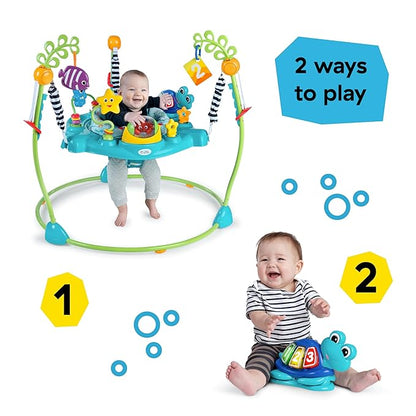 Baby Einstein Ocean Explorers Curiosity Cove 2-in-1 Educational Activity Jumper and Floor Toy, Max weight 25 lbs., Ages 6 Months+, Unisex