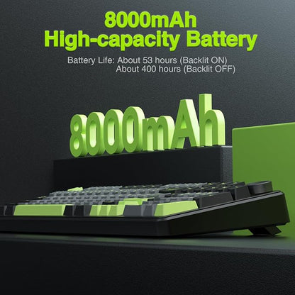 AULA F99 Pro Wireless Mechanical Keyboard with Knob,Creamy Sound,Tri-Mode BT5.0/USB-C/2.4GHz Hot Swappable Keyboard,Gasket Structure,RGB Backlit Computer Gaming Keyboards