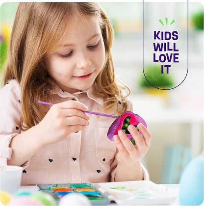 Dan&Darci Kids Rock Painting Kit - Glow in The Dark - Gifts Arts & Crafts for Boys and Girls Ages 6-12 - Craft Activities Kits - Creative Art Toys for 6, 7, 8, 9, 10, 11 & 12 Year Old Kid
