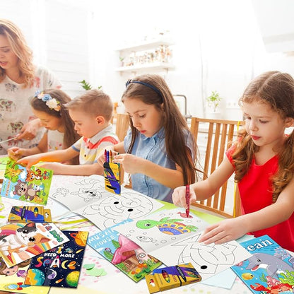Elfew Small Coloring Books for Kids Ages 4-8, 3-5, 20 Pack Bulk | 5.1x6.7 Inches, Portable Mini Puzzle Books, Party Favor for Kids, School Goodie Bags Stuffers, Gifts for Boys Girls