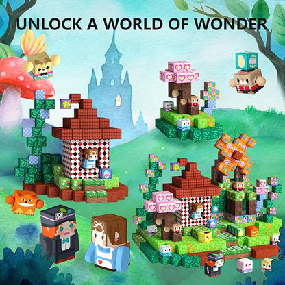 GobiDex 100PCS Magnetic Blocks Building Toys for 3+ Years Old Girls Boys, Game-Based Build MagWonder with Sensory Construction Set, Birthday Gifts for Kids（1inch）