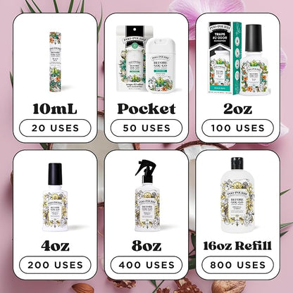 Poo-Pourri Before-You-Go Pocket Toilet Spray, Travel Essentials, Beach Bum, 1 Fl Oz, Up to 50 Uses, On-The-Go Bathroom Odor Deodorizer with Essential Oils, TSA Approved Size, Coconut Orchid Scent