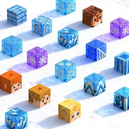 48 PCS Magnetic Blocks Building Toys for Kids Ages 4-8, Magnetic Cubes, STEM Sensory Toys for Boys & Girls, Christmas Birthday Gifts for Kid Ages 3+