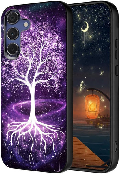 Designed for Galaxy S25 FE Phone Case,Slim Silicone Shockproof Protective Case for Galaxy S25 FE 6.7 inch,Life Tree