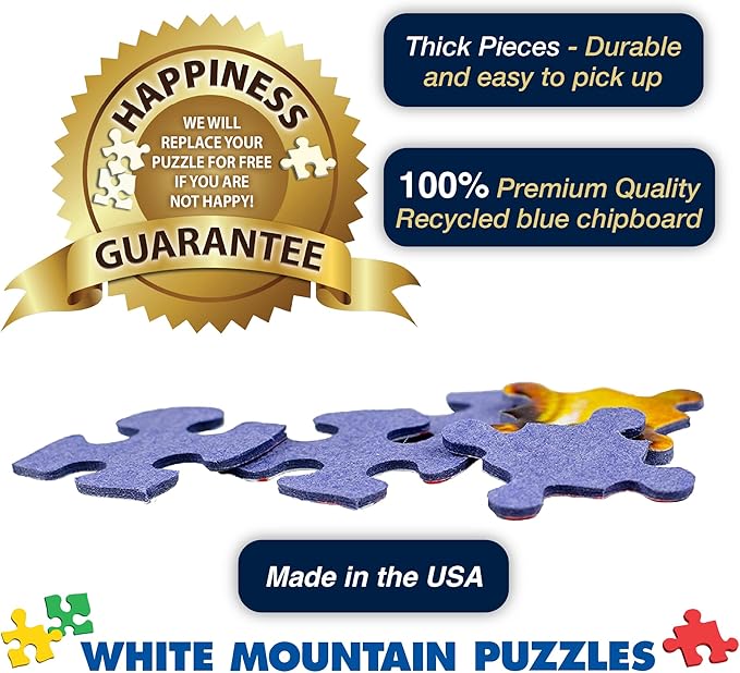 White Mountain 1000 Piece Jigsaw Puzzle Fathers Day Humor Collage Puzzles with Large Pieces Gift for Adults and Family 24"x30" - Dad Jokes
