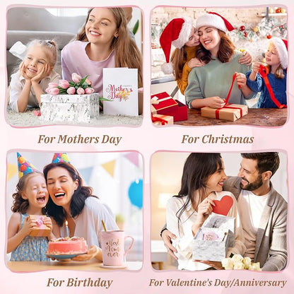 YHRJWN Birthday Gifts for Mom, Best Mom Ever Coffee Mug, Mom Mothers Day Gifts from Daughter Son, Moms Gift Idea for Birthday, Valentines Day, Present for Moms Mothers, 14 Oz Pink