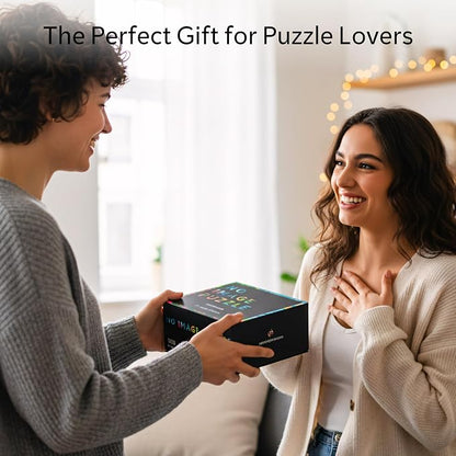 No Image Puzzle 1000 Irregular Pieces Extreme Difficult Jigsaw Challenge Adults Hardest Puzzle No Guide Ultimate Brain Teaser Hard Level Enchanted Forest Mystery Unique Gift