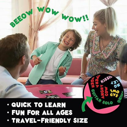 UPROAR! Family Word Sound-Matching Card Game – Crowd-Pleaser – Fast-Paced Party Game for Kids, Teens & Adults | Perfect for Family Game Night, Parties & Birthdays | 2–6 Players | Easy to Learn