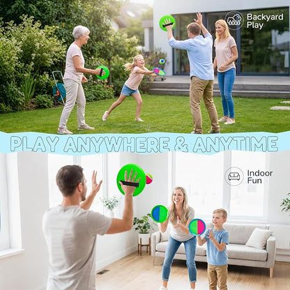 Upgraded Toss and Catch Ball Game Set, Beach Pool Toys Outdoor Games for Kids Toys, Outside Family Lawn Yard Games, for Boys Girls 3 4 5 6 7 8 9 10 11 12 Years Old