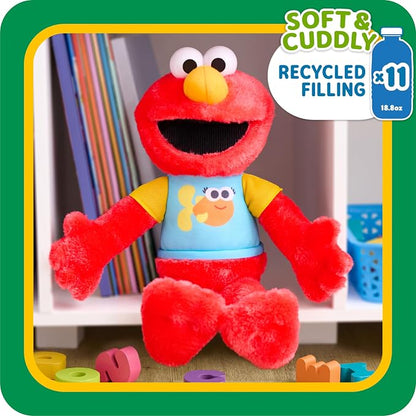 Sesame Street 13-inch Sing-Along Plush Elmo Stuffed Animal, Kids Toys for Ages 18 Month by Just Play