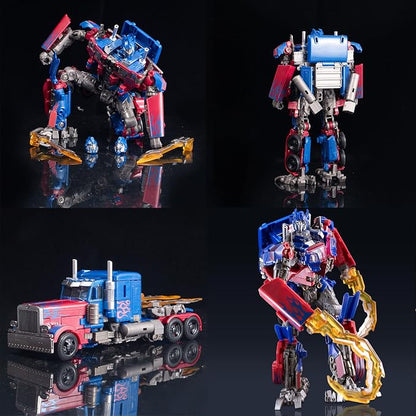 QCCX Car Robot Toys, Deformation Toy Cars, Action Figure with Two Extra Interchangeable Head - Part of Alloy