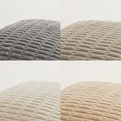 Fancy Homi 4 Packs Decorative Throw Pillow Covers for Living Room Couch Bed, Modern Farmhouse Boho Home Décor Accent Cushion Case, 24" x 24", Neutral