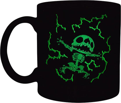 Silver Buffalo Disney Lilo and Stitch Lightning Bolts, Ceramic Mug, 20oz | Shocking Glow in the Dark Feature, 0.59 Liters