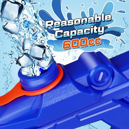 Quanquer Water Guns for Kids Adults - 600CC 3 Pack Super Squirt Water Toy Gun High Capacity Long Shooting Range Soaker Blaster for Swimming Pool Beach Outdoor Fighting Party