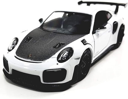 KiNSMART - 2010 Porsche 911 GT2 RS 1:36 Scale 5" Die Cast Metal Model Toy Sports Car Toy (White)