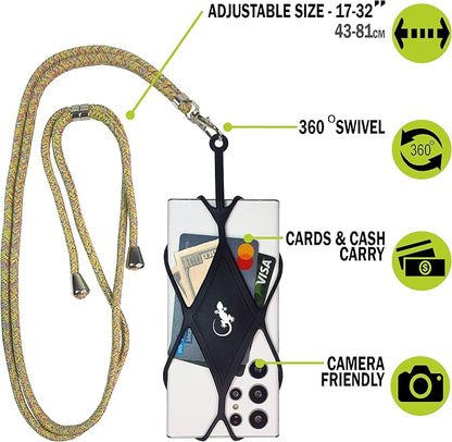 Gecko Travel Tech Cell Phone Lanyard Phone lanyards for Around The Neck Neck Lanyard Phone Crossbody