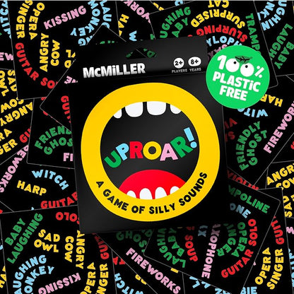 UPROAR! Family Word Sound-Matching Card Game – Crowd-Pleaser – Fast-Paced Party Game for Kids, Teens & Adults | Perfect for Family Game Night, Parties & Birthdays | 2–6 Players | Easy to Learn