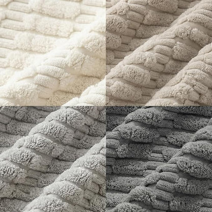 Fancy Homi 4 Packs Decorative Throw Pillow Covers for Living Room Couch Bed, Modern Farmhouse Boho Home Décor Accent Cushion Case, 20" x 20", Grey Series