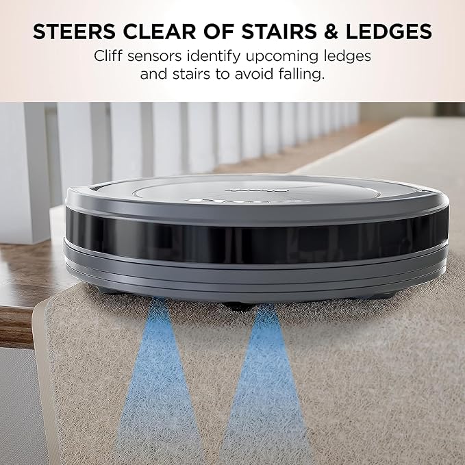 Shark ION Robot Vacuum, Tri-Brush System, Grey, AV753 | Tri-Brush System, Wi-Fi Connected, Works with Alexa & Google Assistant, 120-Min Runtime, Multi-Surface Cleaning