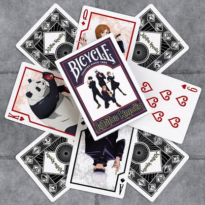 Bicycle Jujutsu Kaisen Collectible Standard 52 Deck of Cards, Poker Size, Anime Cartoon Gifts, Family & Kids Card Game Night