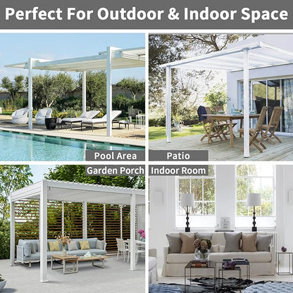 Easy-Going Linen Look Outdoor Curtains Waterproof Windproof Porch Curtains, Soft Thicken Outdoor Privacy Curtains for Patio, Gazebo, Grommet Top and Tab Bottom Drape, 1 Panel, 54x108 inch, Teal