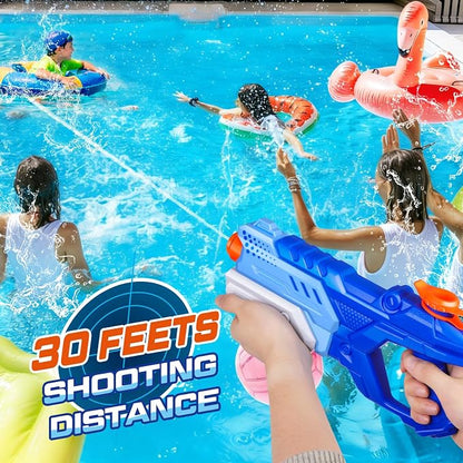 Quanquer Water Guns for Kids Adults - 3 Pack Super Squirt Water Toy Gun 600CC High Capacity Long Shooting Range Soaker Blaster for Swimming Pool Beach Outdoor Fighting Party
